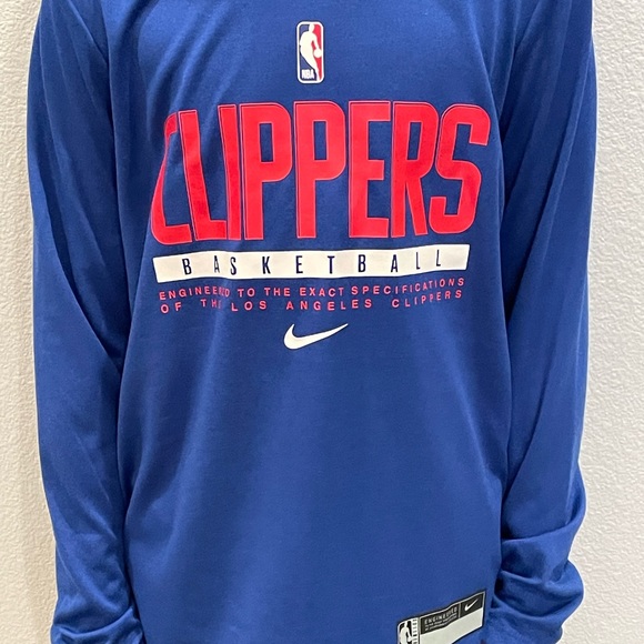 NWT Clippers Basketball Long Sleeve Dri-Fit Shirt - Youth Medium - Picture 6 of 6